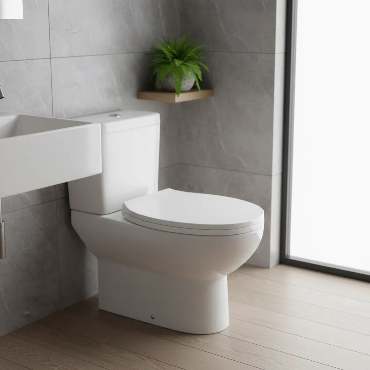 Asiento Y Tapa De Cierre Lento De Wc Fuscher Taumm Blanca image number 6.0
