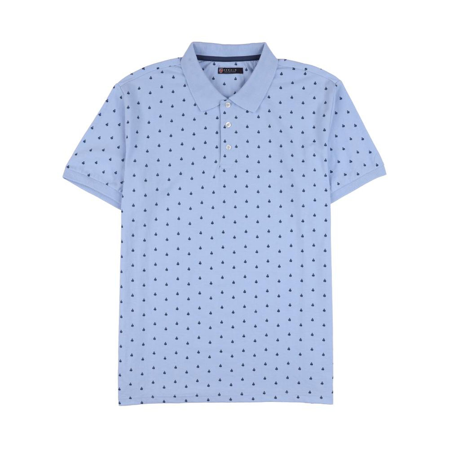 Polera Estampada Manga Corta Cuello Piqu&eacute; Hombre Herald image number 0.0