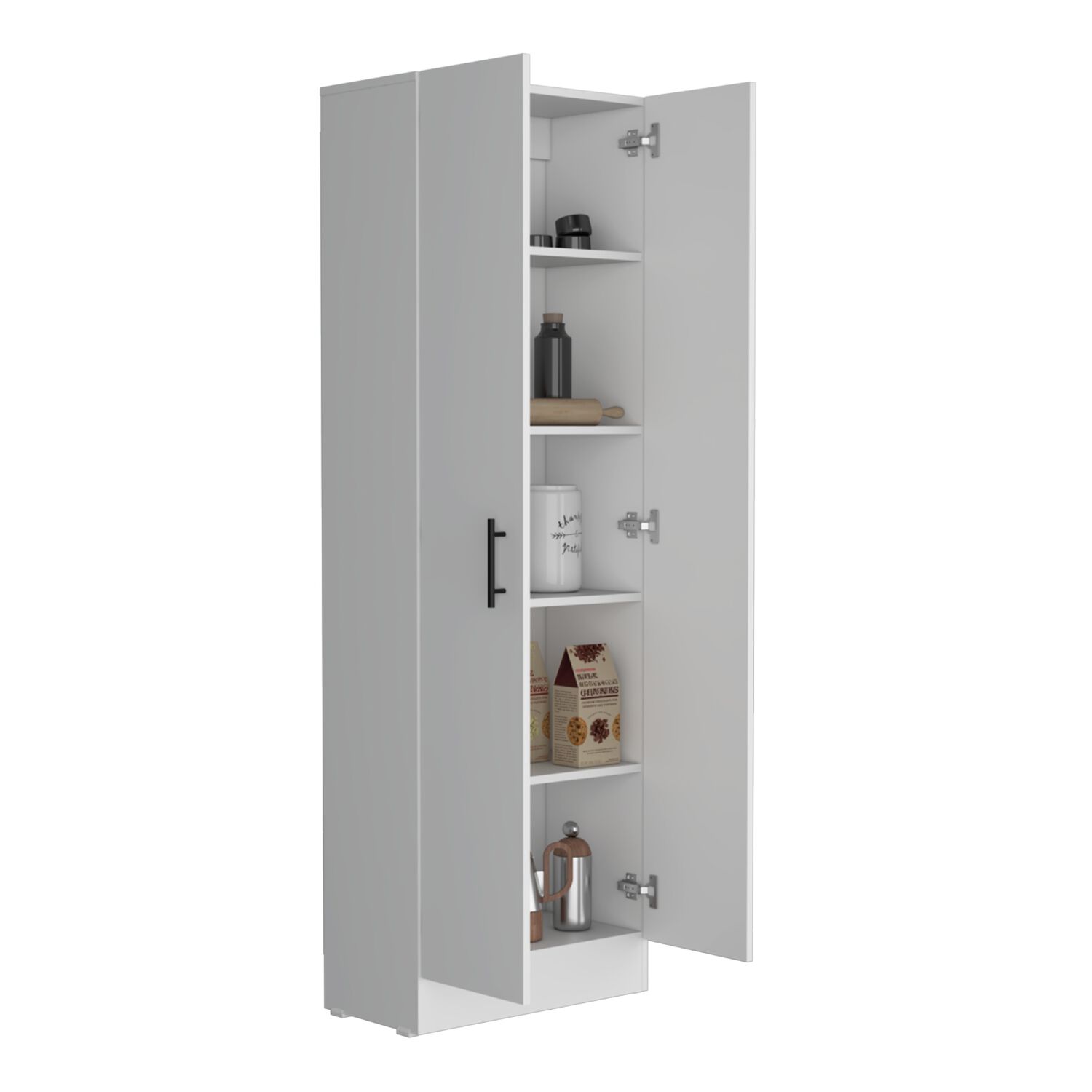 Mueble Despensa Multiusos 170x56x30,2 Cm Blanco image number 1.0