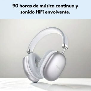 Aud&iacute;fonos Bluetooth Plateado
