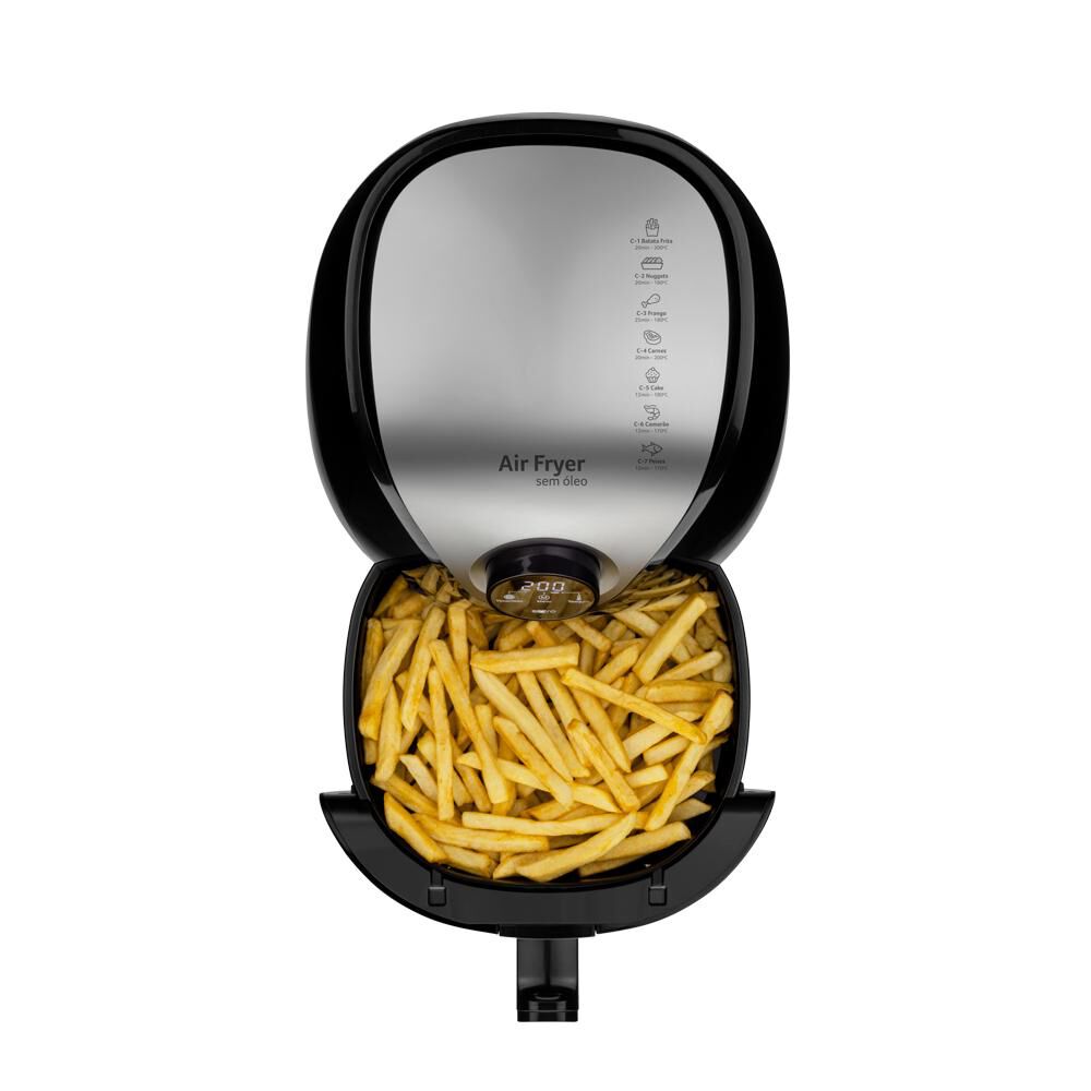 Air Fryer Multilaser 4 Litros Negra 1500w Ce169 image number 2.0