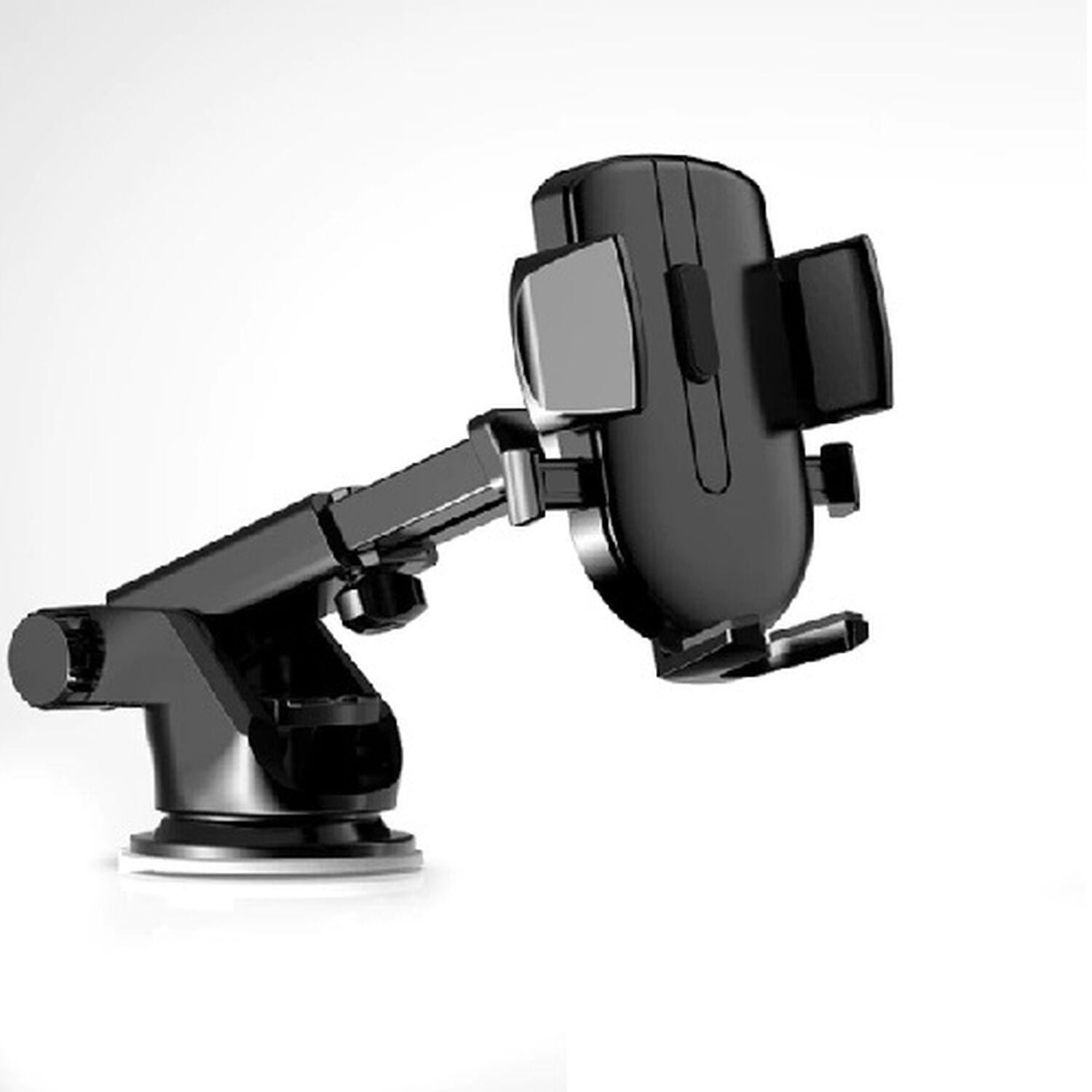 Soporte Base Para Celular Automovil Tablero Vidrio Ventosa Brazo Ajustable Autom&aacute;tico Smartphone Firme Robusto image number 0.0