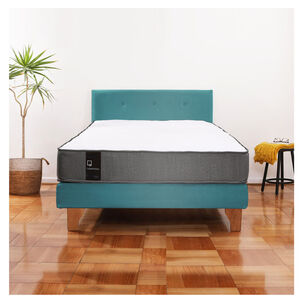 Cama Europea Zen Best 1.5 Plaza Tela Velvet Turquesa + Respaldo