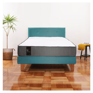 Cama Europea Zen Best 1.5 Plaza Tela Velvet Turquesa + Respaldo