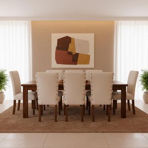 Juego De Comedor Living Factory Teka / 8 Sitiales Juego De Comedor Living Factory Teka / 8 Sitiales