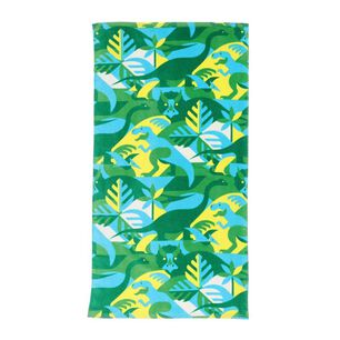 Toalla De Playa Con Bolso Casaideal Dinosaurio24