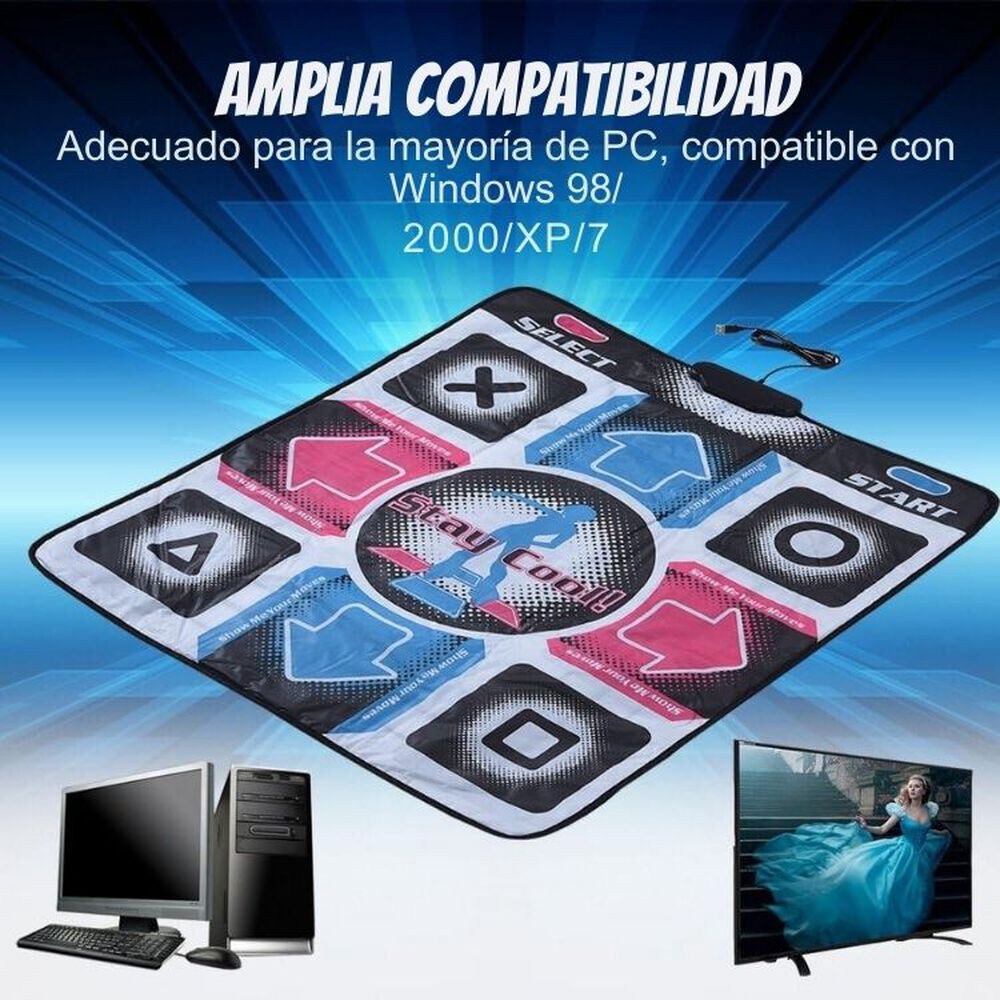 Tapete De Baile Para Juegos Pc Usb 11 Botones 90x80cm image number 4.0
