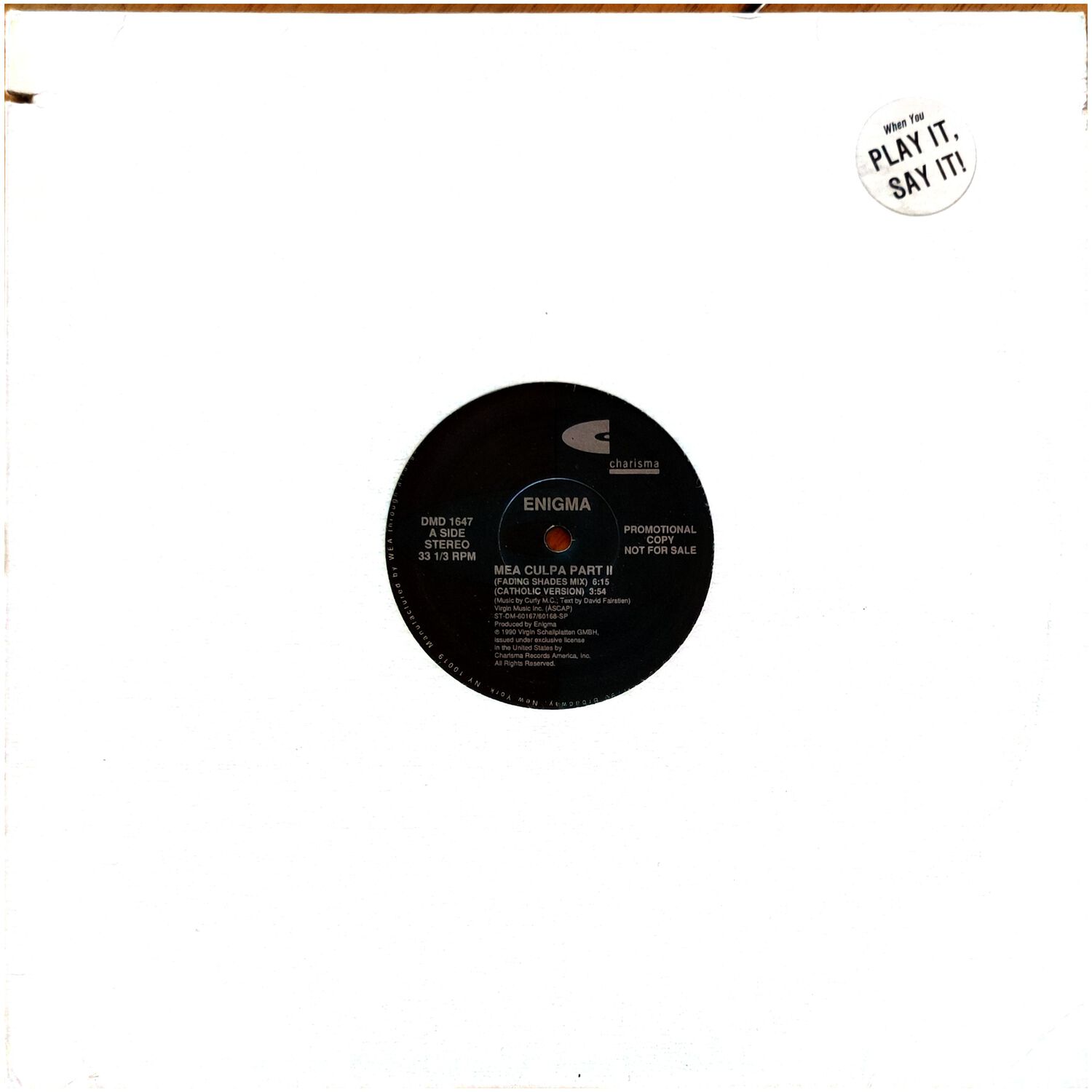 Enigma - Mea Culpa Part Ii | 12" Maxi Single Usado image number 0.0