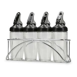 Set De Especieros Casaideal / 4 Piezas + Rack