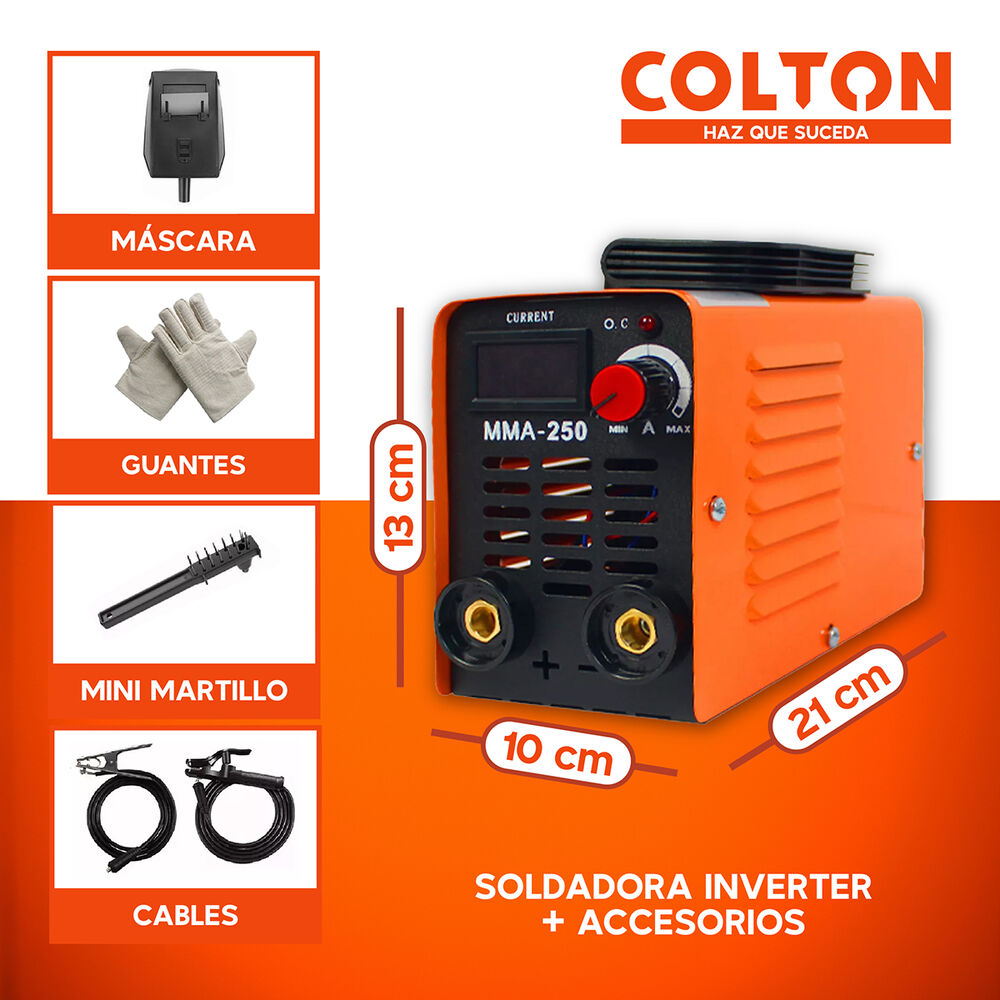 Soldadora Inverter Colton 4kw 220v + Accesorios image number 1.0