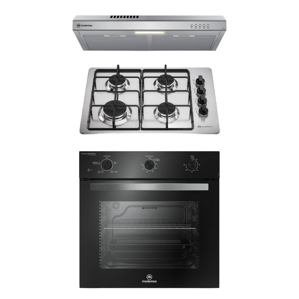 Kit Empotrable Horno Om6tb + Encimera Km4gx + Campana Dm6ss image number 0.0