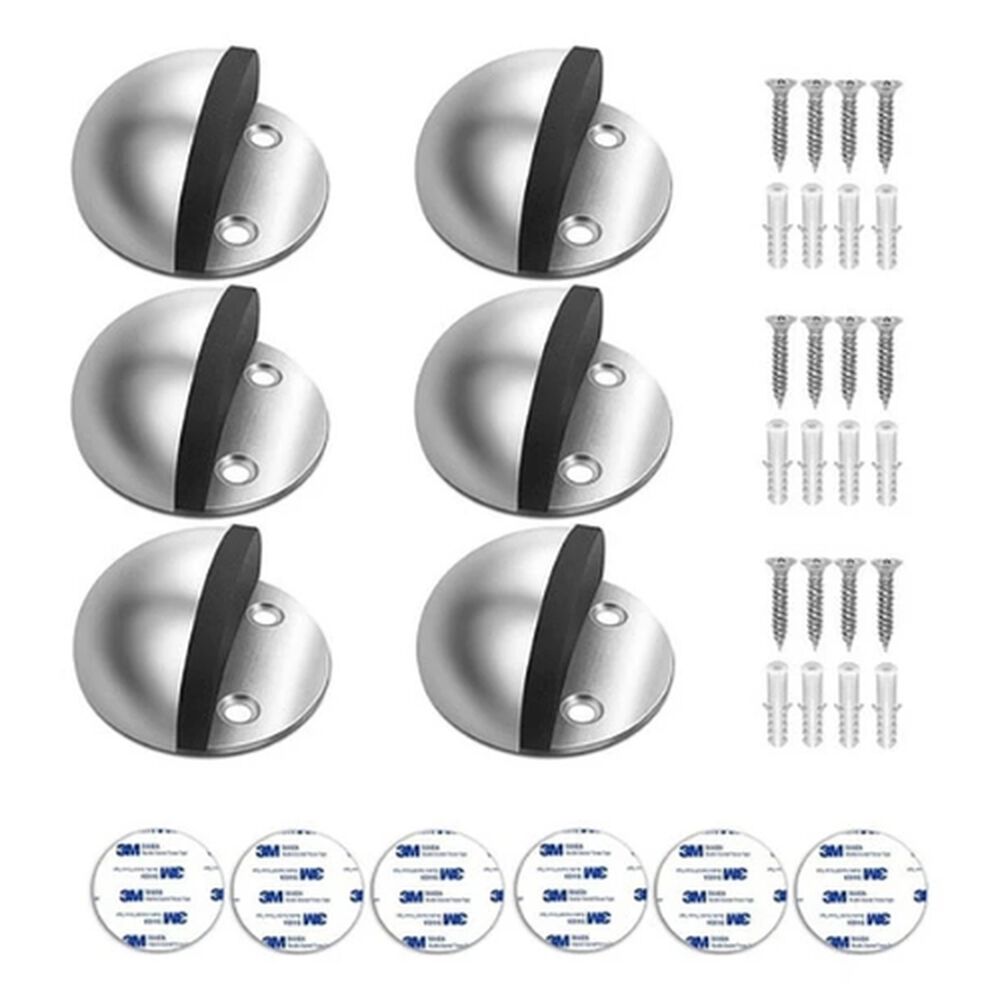 Pack 4 Tope De Puerta De Acero Inoxidable Parachoque Goma image number 3.0