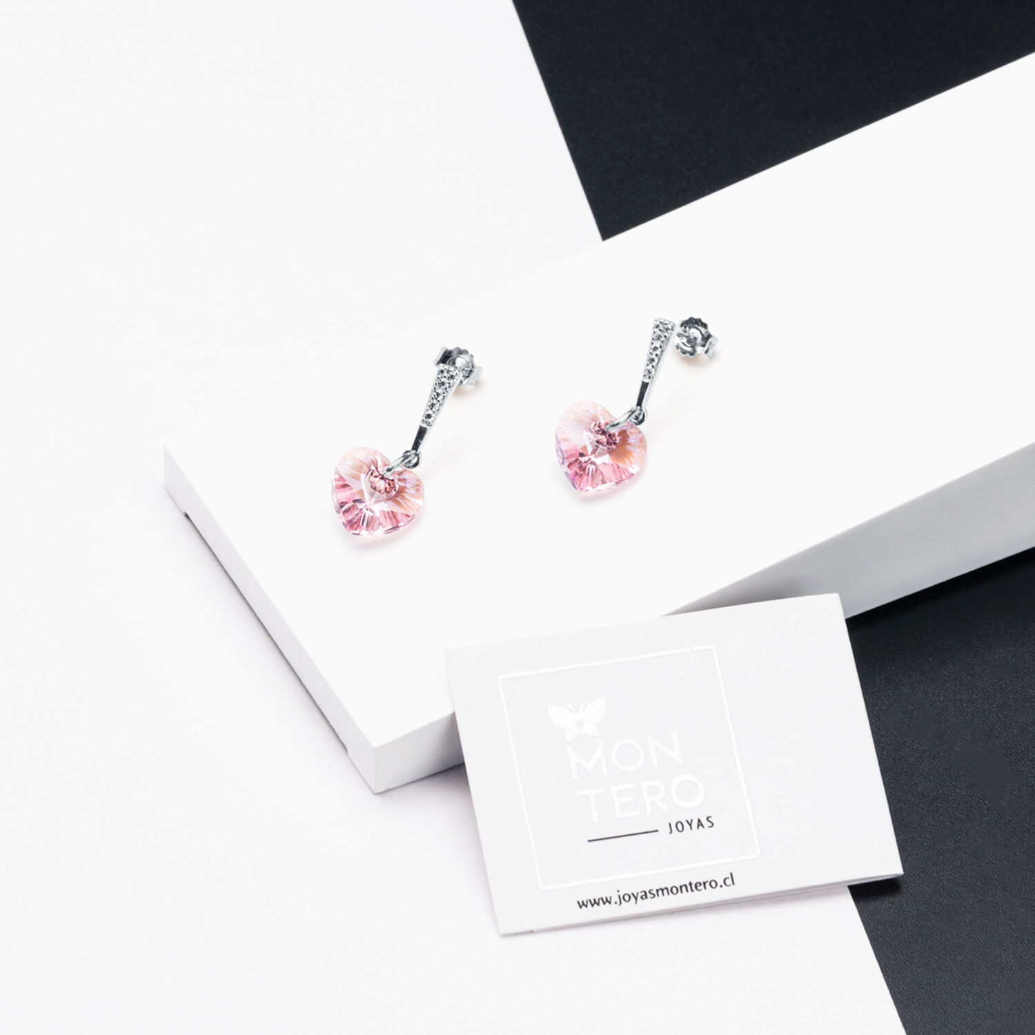 Aros Romance Cristal Genuino Rose Shimmer image number 1.0