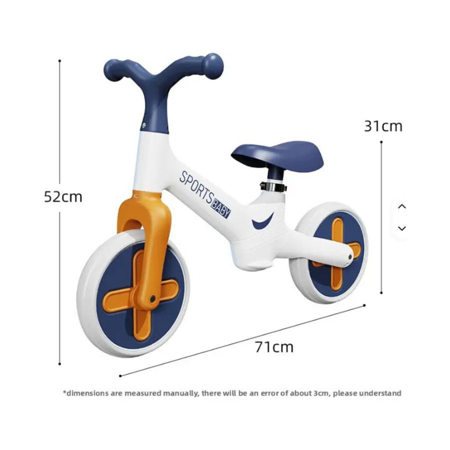 Bicicleta De Aprendizaje Sin Pedales Sports Baby Infantil image number 2.0