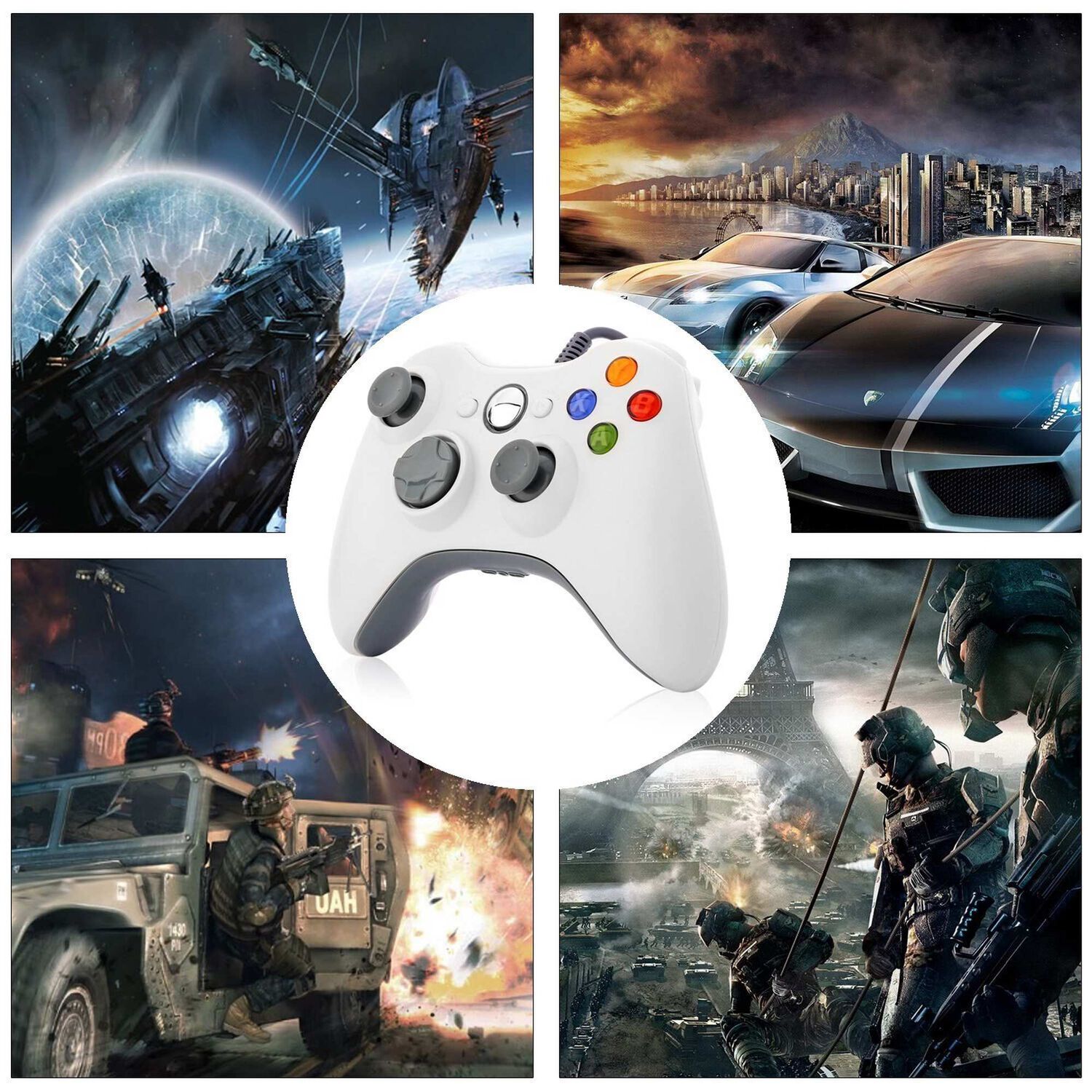 Joystick Usb Para Xbox 360 & Pc Wired Edition X-360 White image number 6.0