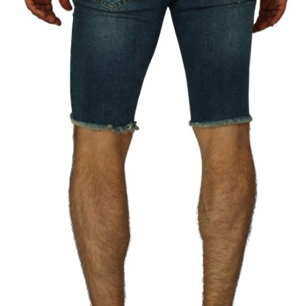 Short Súper Slim Destroyed Azul image number 2.0