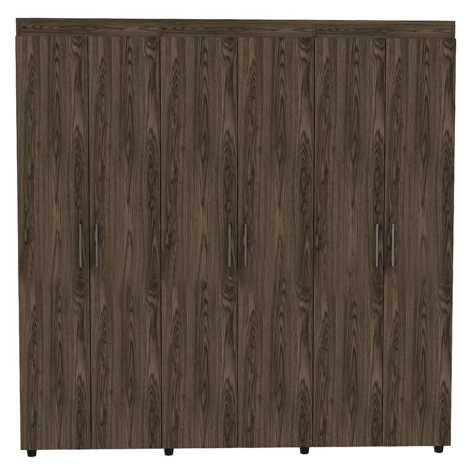 Closet 6 Puertas 2 Cajones Caf&eacute; Oscuro 181,5 Cm X 51,5 Cm X 180 Cm image number 3.0