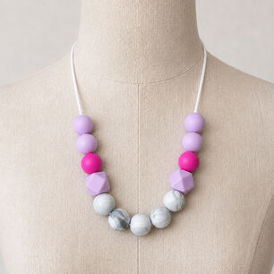 Collar De Lactancia Silicona Bebe Dentici&oacute;n Estimulacion