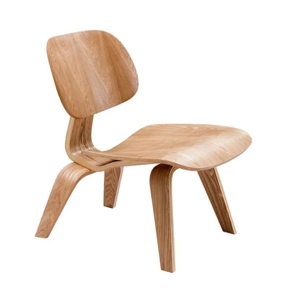 Silla Estilo Eames Madera Natural image number 1.0