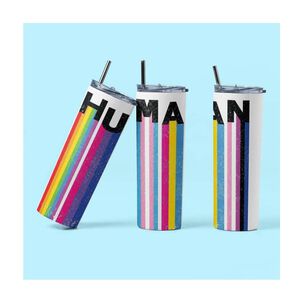 Termo Botella T&eacute;rmica Orgullo Lgtb Arcoiris Lgbtiq Human