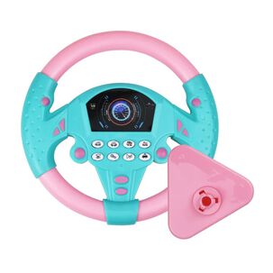 Juguete Volante Simulador De Auto Para Niños Rosado