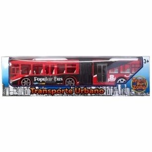 Bus Transporte Juguete Tipo Transantiago Rojo