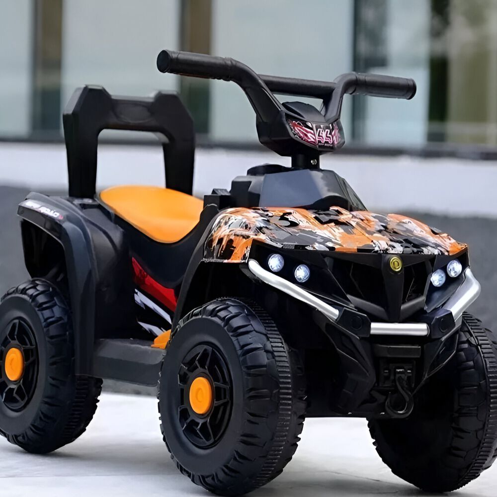 Cuatrimoto A Bateria Para Ni&ntilde;os Color Naranjo image number 1.0