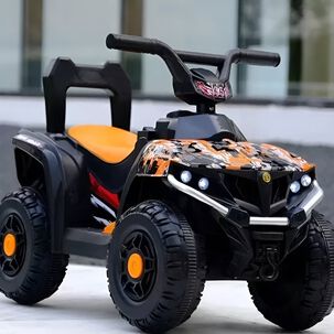 Cuatrimoto A Bateria Para Ni&ntilde;os Color Naranjo