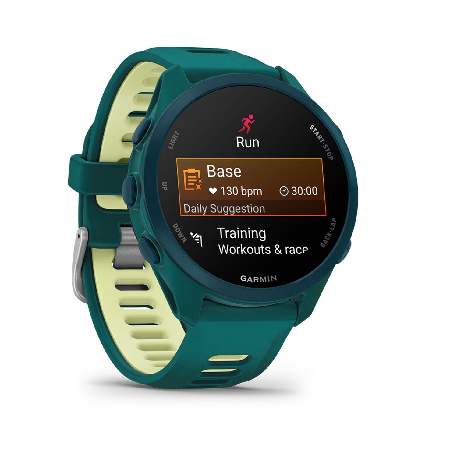 Smartwatch Forerunner 170 Music Teal Green/citron Garmin image number 5.0