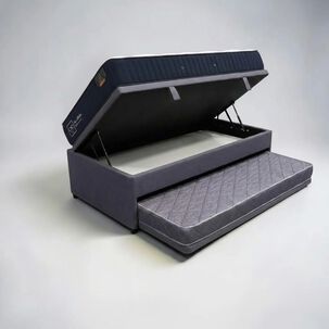 Cama Nido Ba&uacute;l Triple 1.5 Plaza - 200 Cm Arriba / 190 Cm Abajo + Colch&oacute;n Premium Cic
