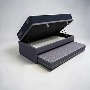 Cama Nido Ba&uacute;l Triple 1.5 Plaza - 200 Cm Arriba / 190 Cm Abajo + Colch&oacute;n Premium Cic