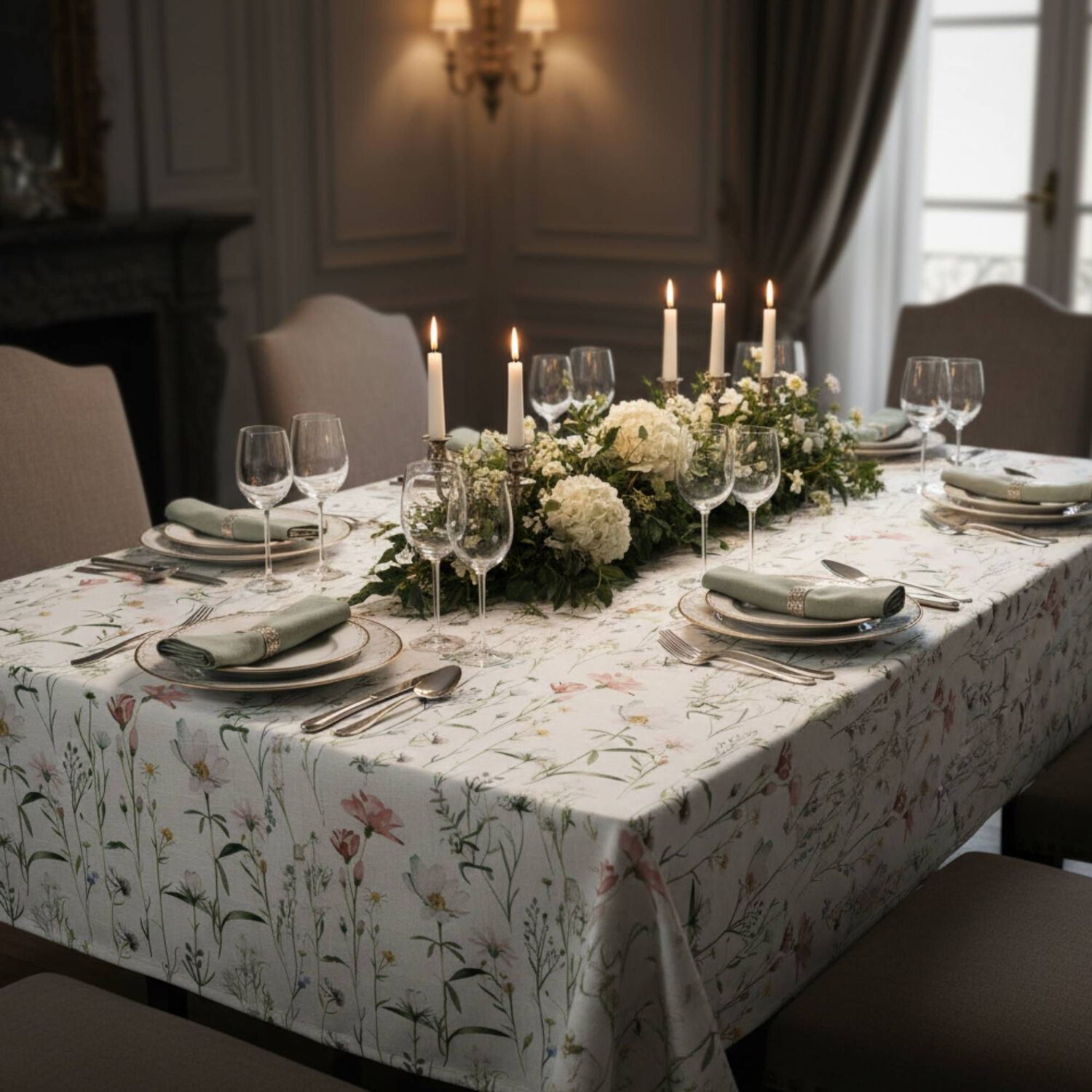 Mantel Antimanchas Pradera 180x280 Cm image number 1.0