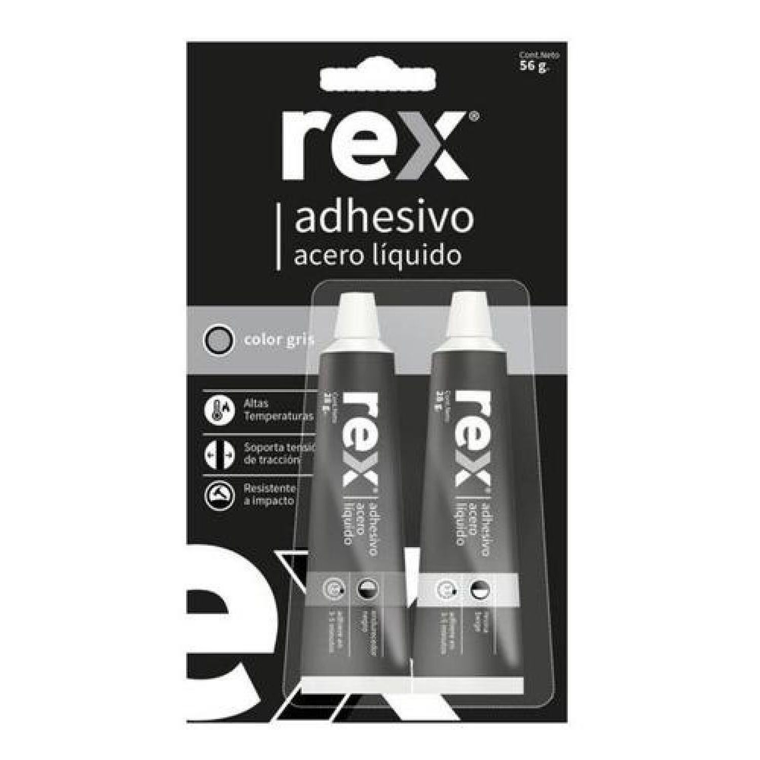 Acero L&iacute;quido Rex Gris 56g Adhesivo Alta Resistencia image number 0.0