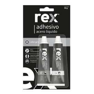 Acero Líquido Rex Gris 56g Adhesivo Alta Resistencia