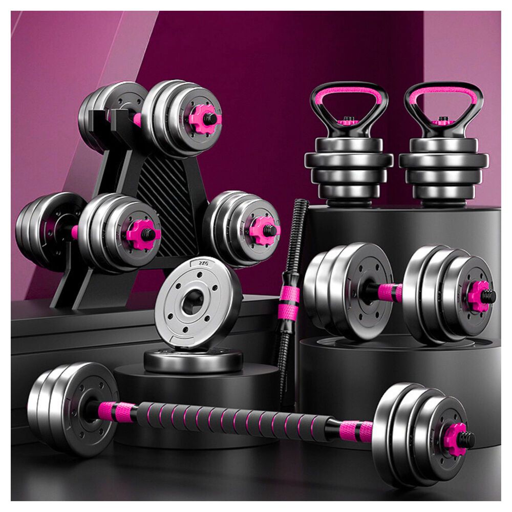 Set Mancuernas Barra Ajustables 20 Kg 3 En 1 image number 3.0