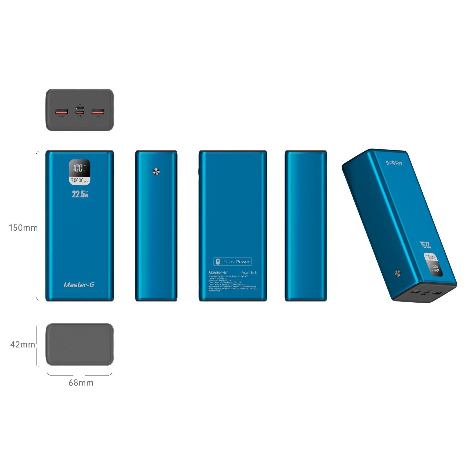 Bater&iacute;a Externa Power Bank 30000 Mah 22.5w Ucp30lpd image number 5.0