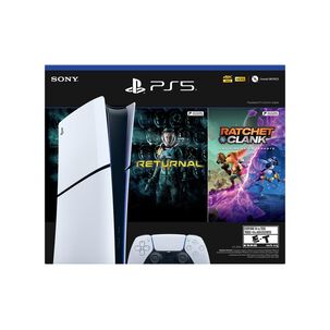 Consola PS5 Sony Slim Digital + Juego Returnal + Juego Ratchet & Clank