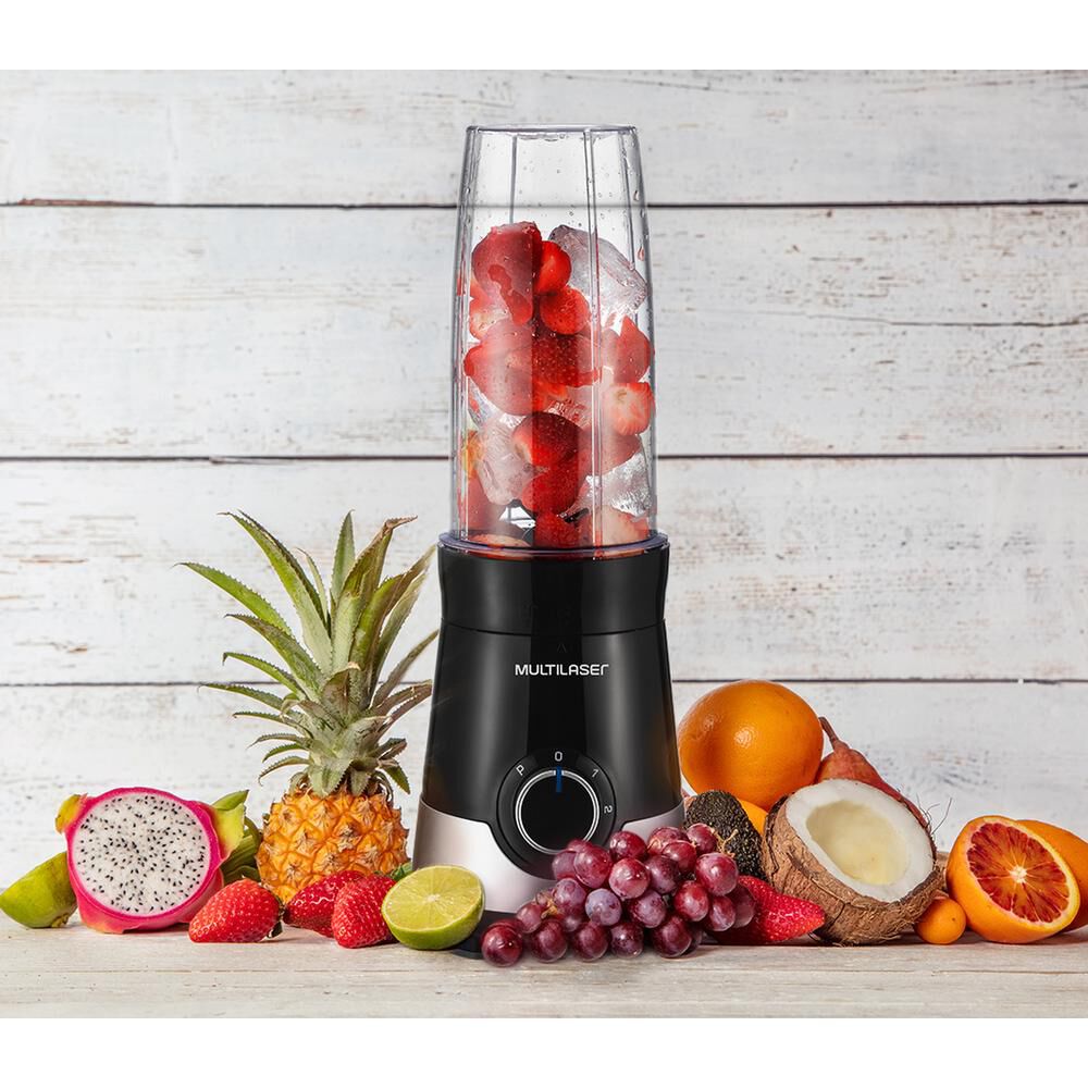 Licuadora Shake Multilaser 2 Vasos 800ml Be314 image number 4.0