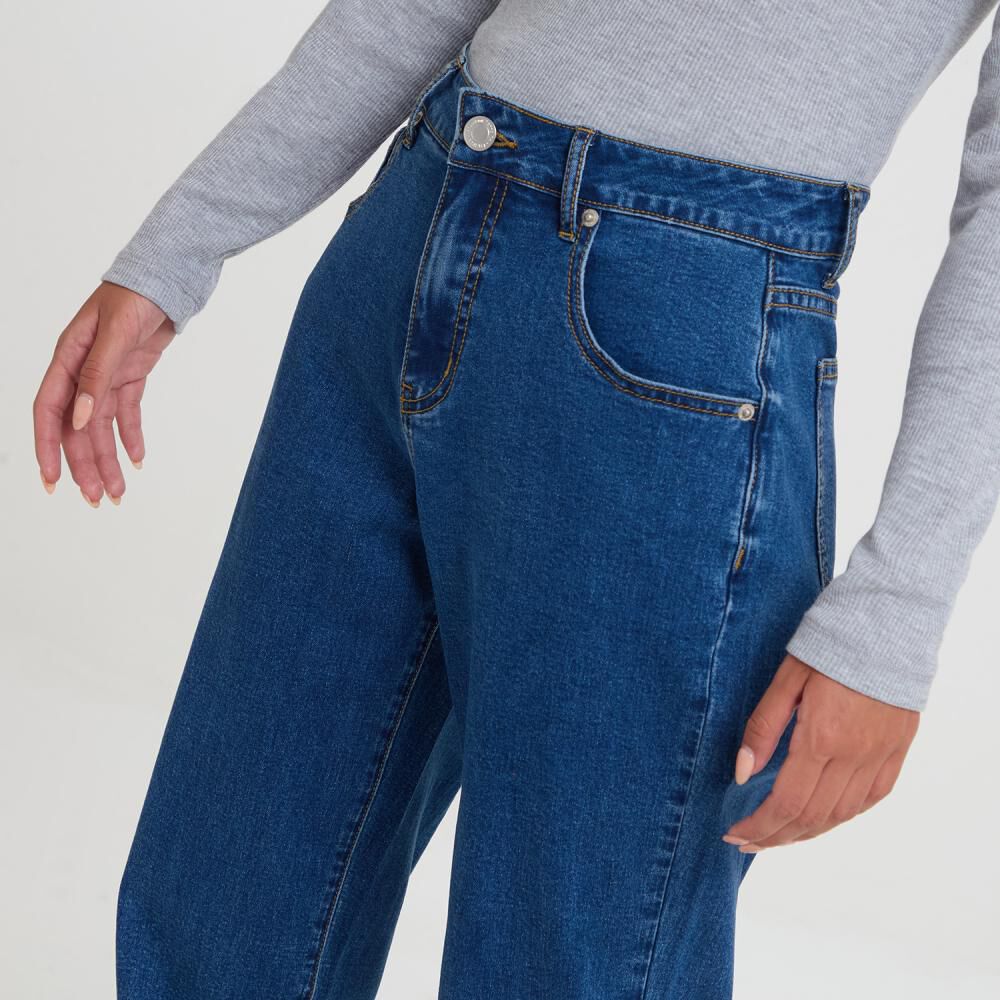 Jeans Tiro Medio Mom Mujer Freedom image number 4.0