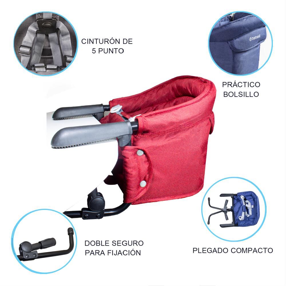 Silla De Comer 300 Roja Bebesit image number 2.0