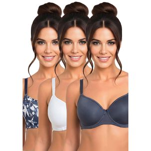 Pack 3x Sosten Microfibra P350024-azm3 Kayser