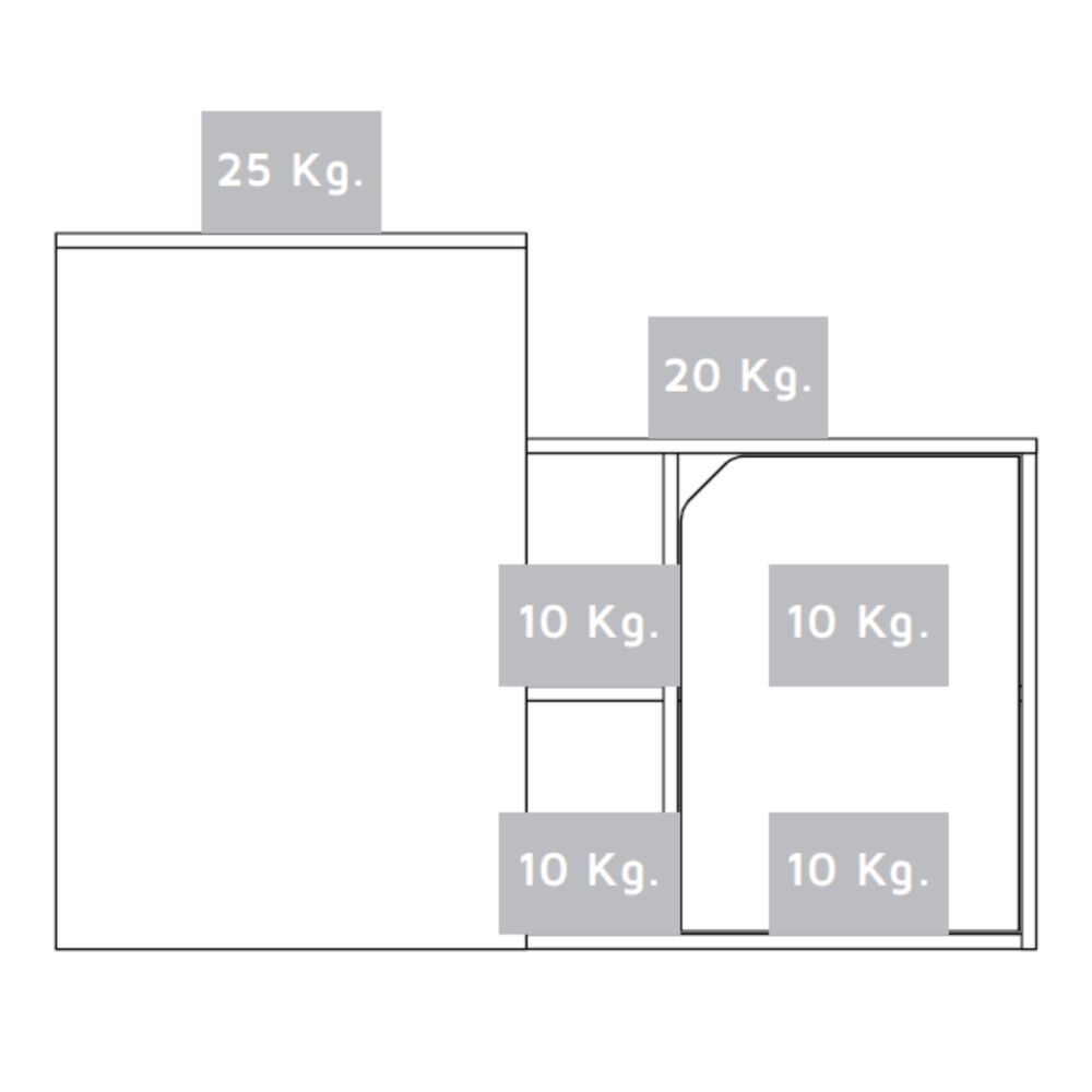 Escritorio En L 1 Puerta 116,6x100x73,6 Cm Fm-033b Blanco image number 8.0