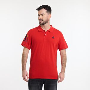 Polera Básica Manga Corta Cuello Piqué Hombre The King's Polo Club