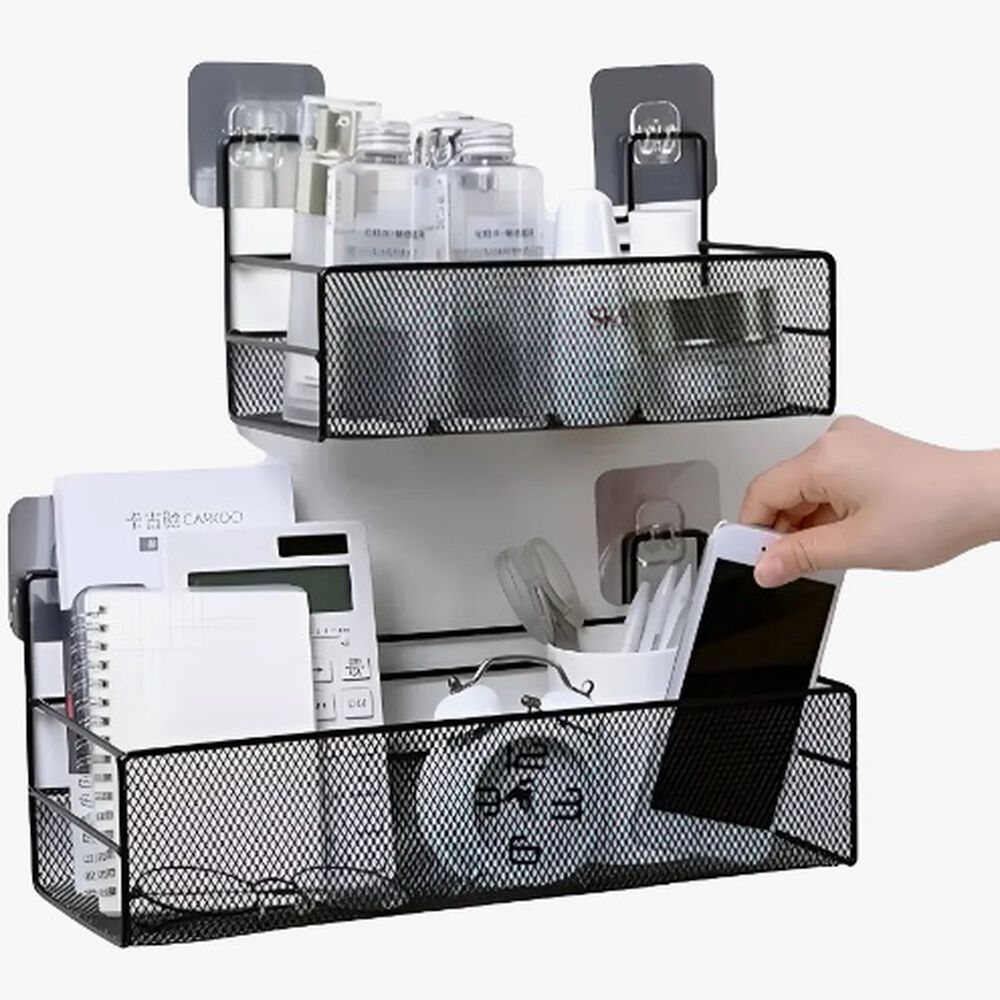 Pack 2 Organizador Repisa Multiuso Negro image number 0.0