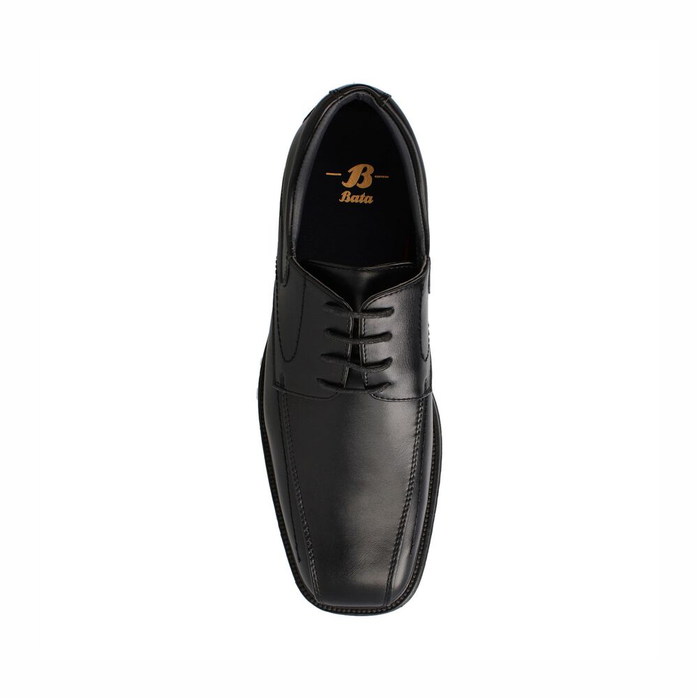 Zapato Hombre Bata Town Negro Con Cordon image number 3.0