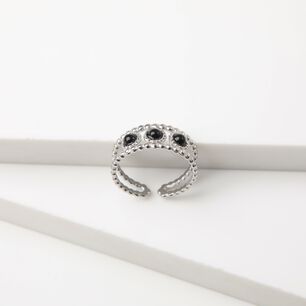Anillo 19v69 Plateado Mujer Str124