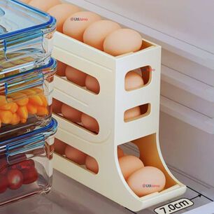 Organizador Dispensador De Huevos Para 30 Huevos Huevera 4 Niveles