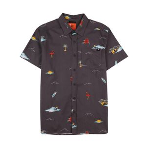 Camisa Slim Estampada Manga Corta Hombre Skuad