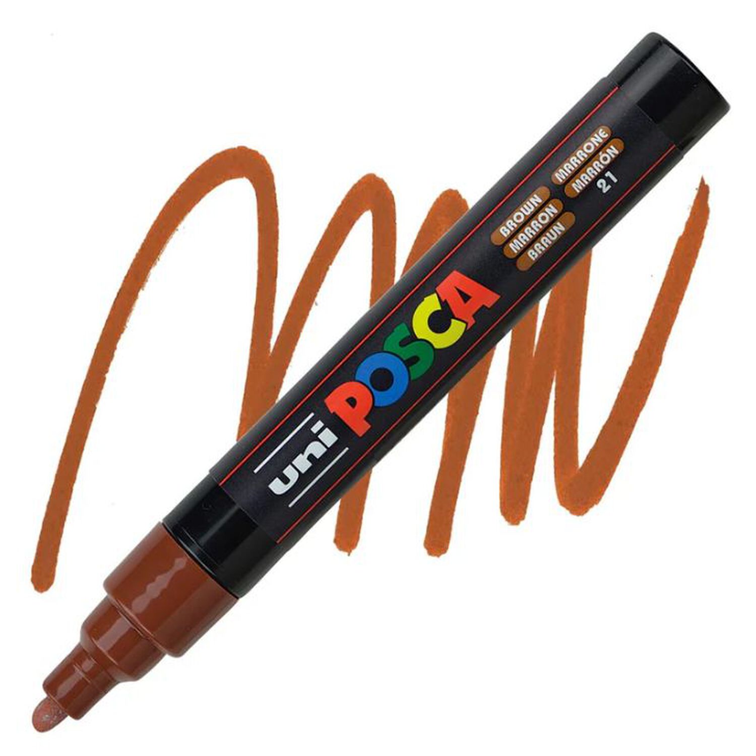 Marcador Acr&iacute;lico Caf&eacute; 5m Posca image number 0.0