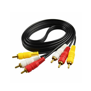 Cable 3 Plug Rca A 3 Plug Rca 1,80 Mts